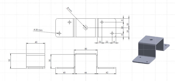 Mild Steel Top Hat - Image 2