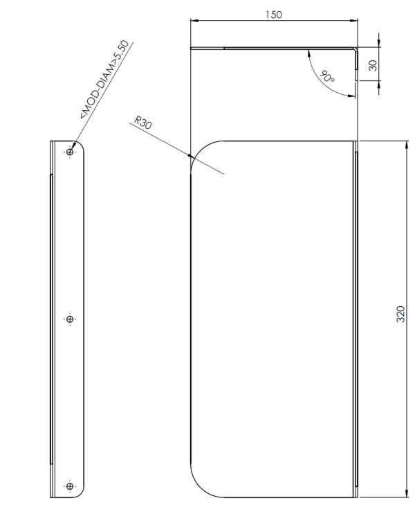 Exit Button Shield Stainless steel Large - Image 6