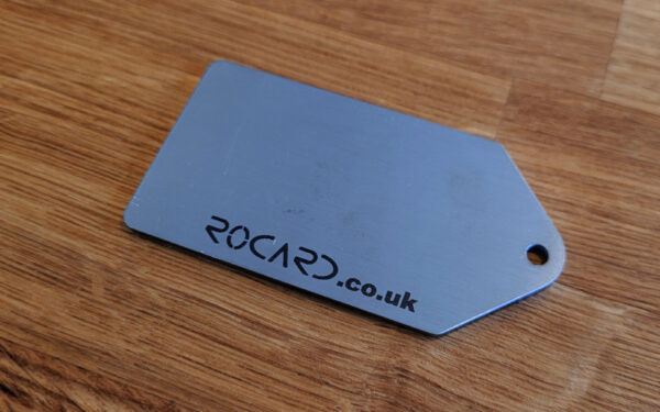 Custom etched stainless steel keyfob - Image 4