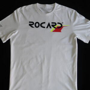 Rocard Apex design unisex T-shirt – white front view