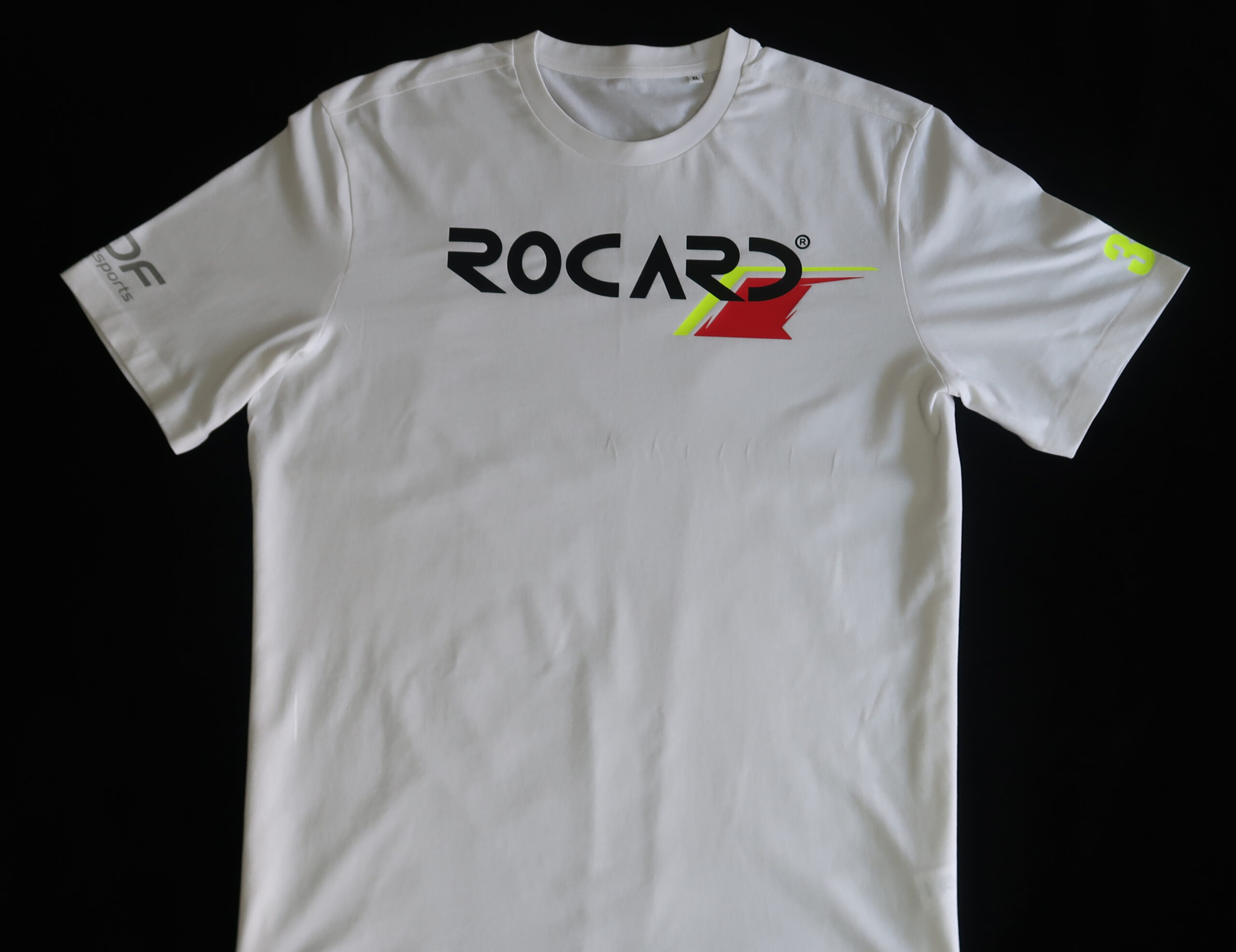 Rocard Apex design unisex T-shirt – white front view